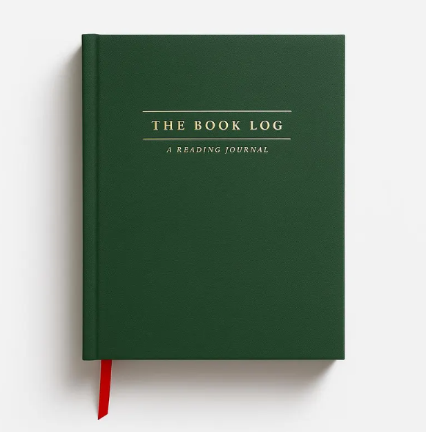 Book Log Reading Journal w/ 120 Reviews & Bookmark – Hardcover Journal with 120 Review Pages | Track & Review Reads, Reading Progress & Club Notes