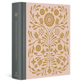 ESV Journaling Study Bible (Cloth Over Board, Blush/Ochre, Floral Design) - Hardcover