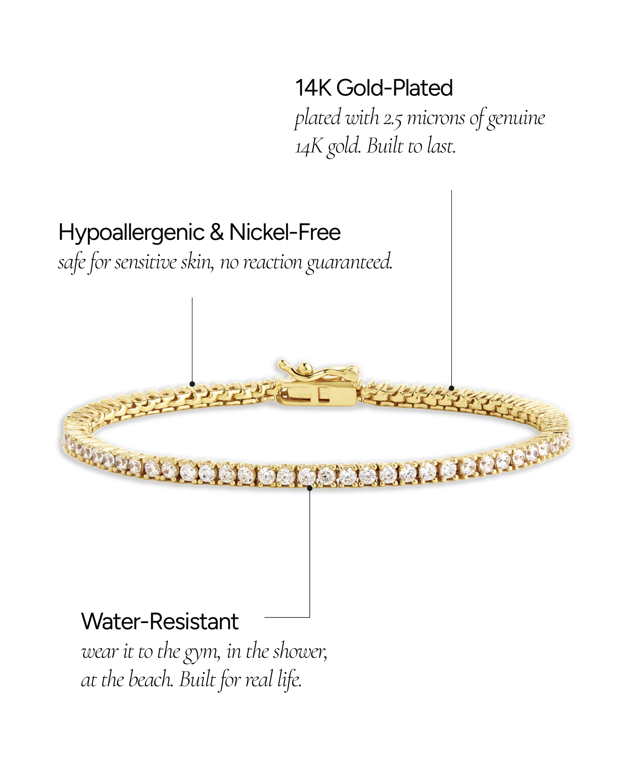 Mirabell CZ Tennis Bracelet